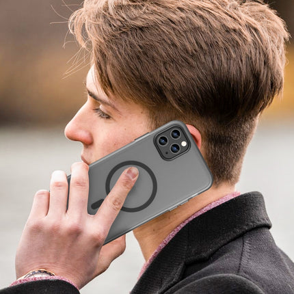 MagSafe Frosted Translucent TPU + PC Full Coverage Phone Case