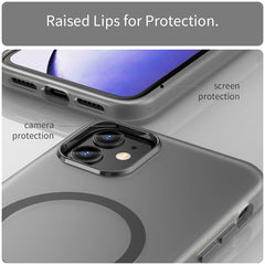 MagSafe Frosted Translucent TPU + PC Full Coverage Phone Case, For iPhone 11, For iPhone 11 Pro