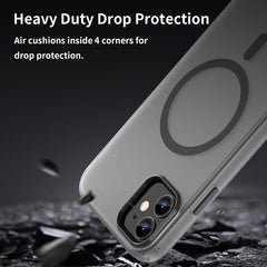 MagSafe Frosted Translucent TPU + PC Full Coverage Phone Case, For iPhone 11, For iPhone 11 Pro