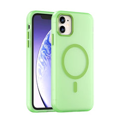 MagSafe Frosted Translucent TPU + PC Full Coverage Phone Case, For iPhone 11, For iPhone 11 Pro