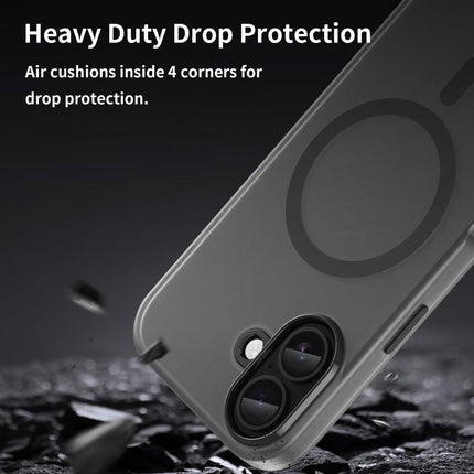 MagSafe Frosted Translucent TPU + PC Full Coverage Phone Case, For iPhone 17, For iPhone Air, For iPhone 16 Pro Max