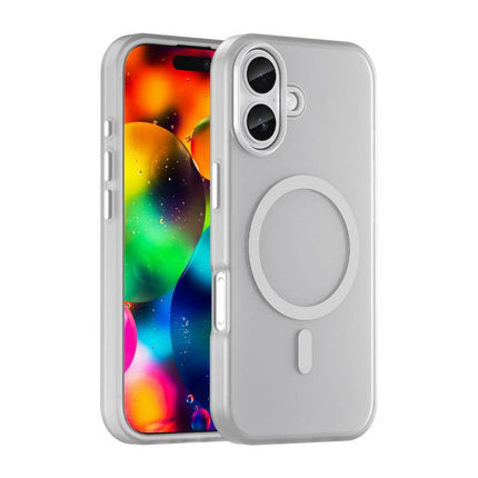 MagSafe Frosted Translucent TPU + PC Full Coverage Phone Case, For iPhone 16 Pro, For iPhone 16 Plus