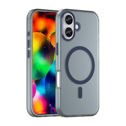 MagSafe Frosted Translucent TPU + PC Full Coverage Phone Case, For iPhone 16 Pro, For iPhone 16 Plus