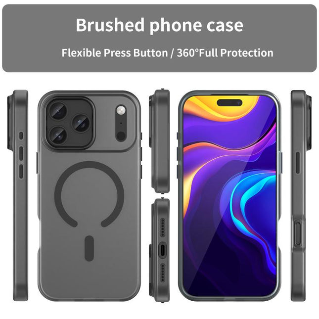 MagSafe Frosted Translucent TPU + PC Full Coverage Phone Case, For iPhone 17 Pro Max, For iPhone 17 Pro, For iPhone 17