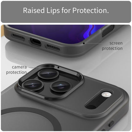 MagSafe Frosted Translucent TPU + PC Full Coverage Phone Case, For iPhone 17, For iPhone Air, For iPhone 16 Pro Max
