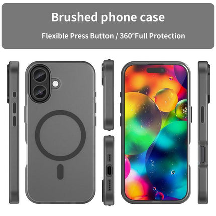 MagSafe Frosted Translucent TPU + PC Full Coverage Phone Case, For iPhone 17e / 16e, For iPhone 17 Pro Max, For iPhone 17 Pro