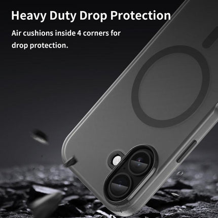 MagSafe Frosted Translucent TPU + PC Full Coverage Phone Case, For iPhone 17e / 16e, For iPhone 17 Pro Max, For iPhone 17 Pro