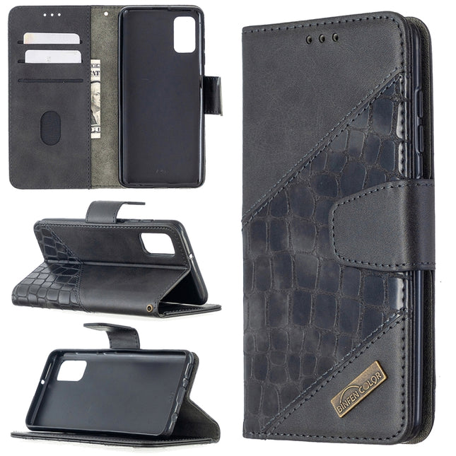 Matching Color Crocodile Texture Horizontal Flip PU Leather Case with Wallet & Holder & Card Slots, For Samsung Galaxy A41, For Samsung Galaxy A70, For Samsung Galaxy A71, For Samsung Galaxy A91 / S10 Lite