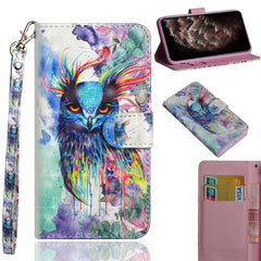 3D Painting Pattern Horizontal Flip TPU + PU Leather Case with Holder & Card Slots & Wallet & Lanyard, For iPhone 11 Pro Max, For iPhone 11 Pro, For iPhone 11