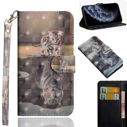 3D Painting Pattern Horizontal Flip TPU + PU Leather Case with Holder & Card Slots & Wallet & Lanyard, For iPhone 11 Pro Max, For iPhone 11 Pro