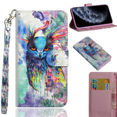 3D Painting Pattern Horizontal Flip TPU + PU Leather Case with Holder & Card Slots & Wallet & Lanyard, For iPhone 11 Pro Max, For iPhone 11 Pro, For iPhone 11