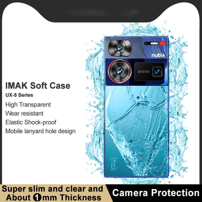 imak UX-5 Series Transparent Shockproof TPU Protective Case, For ZTE nubia Red Magic 9 Pro 5G/9 Pro+ 5G, For ZTE nubia Z60 Ultra 5G