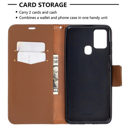 Pure Color Horizontal Flip PU Leather Case with Holder & Card Slots & Wallet & Lanyard, For Samsung Galaxy A21s