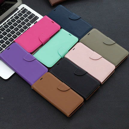 Pure Color Horizontal Flip PU Leather Case with Holder & Card Slots & Wallet & Lanyard, For Samsung Galaxy A21s