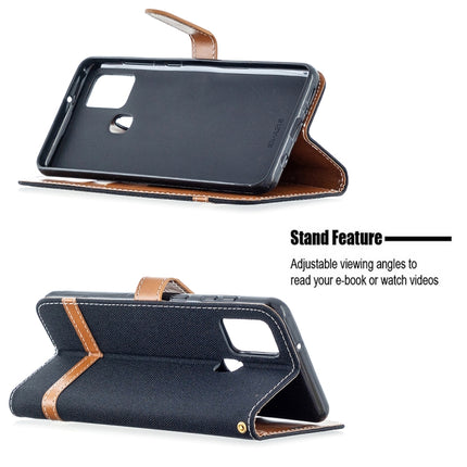 Matching Denim Texture Horizontal Flip PU Leather Case with Holder & Card Slots & Wallet & Lanyard, For Samsung Galaxy A21s