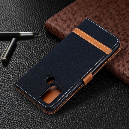 Matching Denim Texture Horizontal Flip PU Leather Case with Holder & Card Slots & Wallet & Lanyard, For Samsung Galaxy A21s