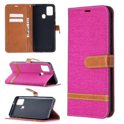 Matching Denim Texture Horizontal Flip PU Leather Case with Holder & Card Slots & Wallet & Lanyard, For Samsung Galaxy A21s