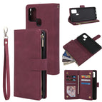 For Samsung Galaxy A21s / Wine Red