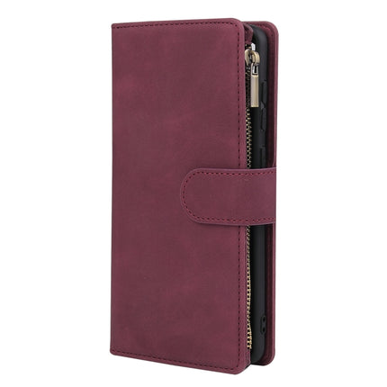 Multifunctional Horizontal Flip Leather Case, with Card Slot & Holder & Zipper Wallet & Photo Frame, For Samsung Galaxy A21s