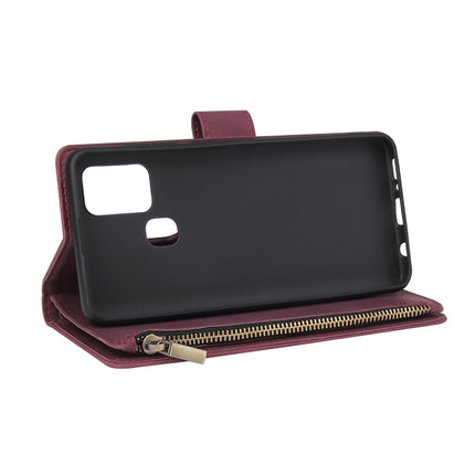 Multifunctional Horizontal Flip Leather Case, with Card Slot & Holder & Zipper Wallet & Photo Frame, For Samsung Galaxy A21s