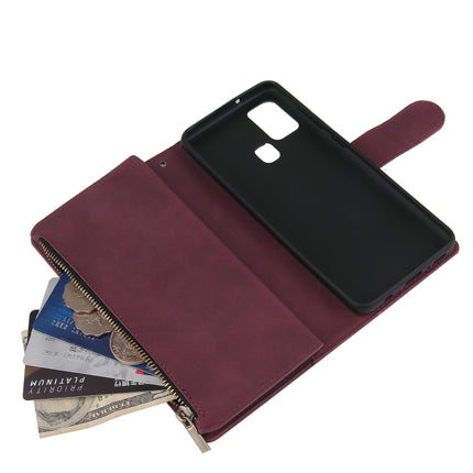 Multifunctional Horizontal Flip Leather Case, with Card Slot & Holder & Zipper Wallet & Photo Frame, For Samsung Galaxy A21s