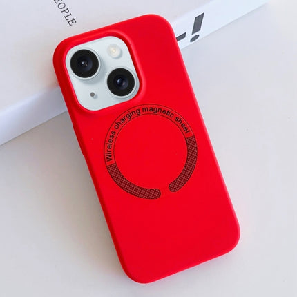 MagSafe Magnetic Liquid Silicone Phone Case, For iPhone 15 Plus, For iPhone 15