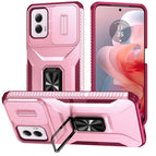 For Motorola Moto G Power 2024 / Pink + Rose Red