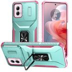 For Motorola Moto G Power 2024 / Grey Green + Pink