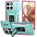 For Motorola Edge 5G 2025 / Pink + Grey Green