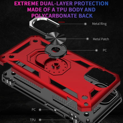 Stoßfeste TPU + PC-Schutzhülle mit 360 Grad drehbarer Halterung, für iPhone 12 Pro Max, für iPhone 12 / 12 Pro, für iPhone 12 mini, für LG Harmony 4, für Xiaomi Redmi 9