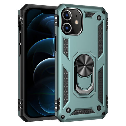 Stoßfeste TPU + PC-Schutzhülle mit 360 Grad drehbarer Halterung, für iPhone 12 Pro Max, für iPhone 12 / 12 Pro, für iPhone 12 mini, für LG Harmony 4, für Xiaomi Redmi 9