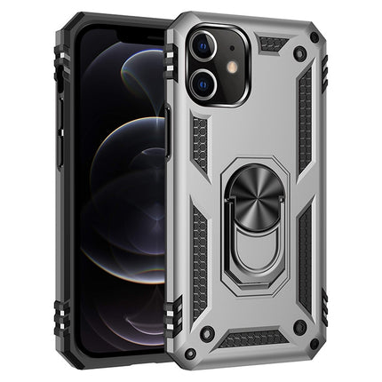 Stoßfeste TPU + PC-Schutzhülle mit 360 Grad drehbarer Halterung, für iPhone 12 Pro Max, für iPhone 12 / 12 Pro, für iPhone 12 mini, für LG Harmony 4, für Xiaomi Redmi 9