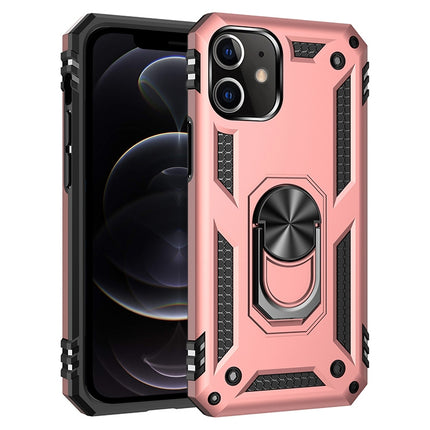 Stoßfeste TPU + PC-Schutzhülle mit 360 Grad drehbarer Halterung, für iPhone 12 Pro Max, für iPhone 12 / 12 Pro, für iPhone 12 mini, für LG Harmony 4, für Xiaomi Redmi 9