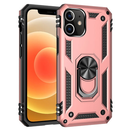 Stoßfeste TPU + PC-Schutzhülle mit 360 Grad drehbarer Halterung, für iPhone 12 Pro Max, für iPhone 12 / 12 Pro, für iPhone 12 mini, für LG Harmony 4, für Xiaomi Redmi 9