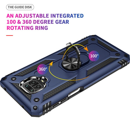 Shockproof TPU + PC Protective Case with 360 Degree Rotating Holder, For Xiaomi Redmi Note 9 Pro