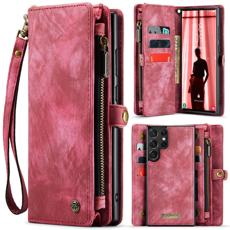 CaseMe 008 Detachable Multifunctional Leather Phone Case, For Samsung Galaxy S24 Ultra 5G, For Samsung Galaxy S24+ 5G, For Samsung Galaxy S24 5G