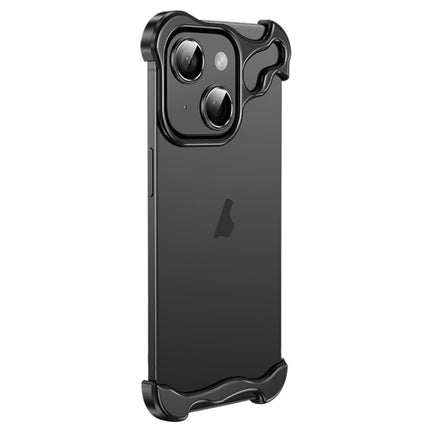 Frameless Metal Corner Pad Phone Case with Lens Film, For iPhone 13 Pro Max, For iPhone 13 Pro, For iPhone 13