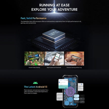 Oukitel WP19 Pro, 6,8 Zoll MediaTek Helio G99 Octa-Core, NFC, Netzwerk: 4G, WP19 Pro 8 GB + 256 GB