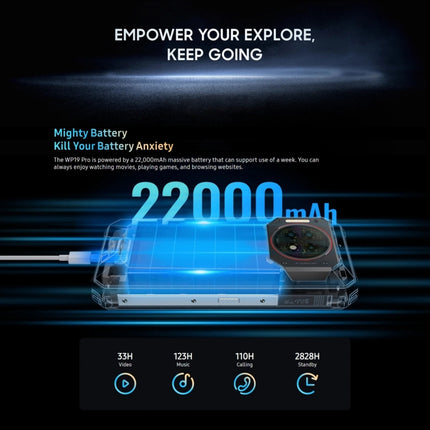 Oukitel WP19 Pro, 6,8 Zoll MediaTek Helio G99 Octa-Core, NFC, Netzwerk: 4G, WP19 Pro 8 GB + 256 GB