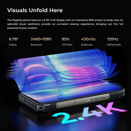 Oukitel WP30 Pro 5G, IP68/IP69K, 108MP Kamera, 11000mAh, 6,78 Zoll + 1,8 Zoll MediaTek Dimensity 8050 Octa-Core 3,0GHz, NFC, OTG, Netzwerk: 5G, WP30 Pro 5G 12GB+512GB