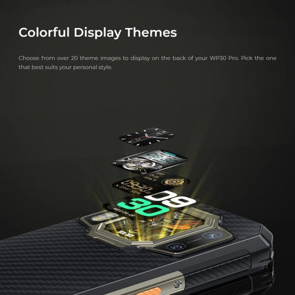 Oukitel WP30 Pro 5G, IP68/IP69K, 108MP Kamera, 11000mAh, 6,78 Zoll + 1,8 Zoll MediaTek Dimensity 8050 Octa-Core 3,0GHz, NFC, OTG, Netzwerk: 5G, WP30 Pro 5G 12GB+512GB