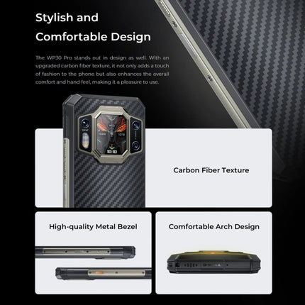 Oukitel WP30 Pro 5G, IP68/IP69K, 108MP Kamera, 11000mAh, 6,78 Zoll + 1,8 Zoll MediaTek Dimensity 8050 Octa-Core 3,0GHz, NFC, OTG, Netzwerk: 5G, WP30 Pro 5G 12GB+512GB