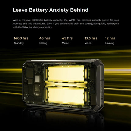 Oukitel WP30 Pro 5G, IP68/IP69K, 108MP Kamera, 11000mAh, 6,78 Zoll + 1,8 Zoll MediaTek Dimensity 8050 Octa-Core 3,0GHz, NFC, OTG, Netzwerk: 5G, WP30 Pro 5G 12GB+512GB