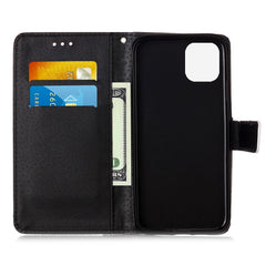 Painted Flat Texture Leather Case with Lanyard & Card Slot & Wallet & Holder, For iPhone 12 mini