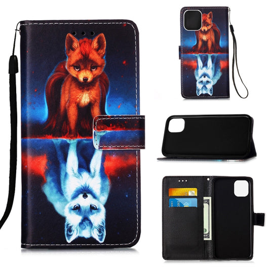 Painted Flat Texture Leather Case with Lanyard & Card Slot & Wallet & Holder, For iPhone 12 mini