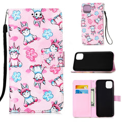 Painted Flat Texture Leather Case with Lanyard & Card Slot & Wallet & Holder, For iPhone 12 mini