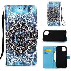 Painted Flat Texture Leather Case with Lanyard & Card Slot & Wallet & Holder, For iPhone 12 mini