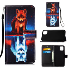 Painted Flat Texture Leather Case with Lanyard & Card Slot & Wallet & Holder, For iPhone 12 Pro Max