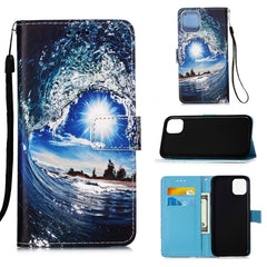 Painted Flat Texture Leather Case with Lanyard & Card Slot & Wallet & Holder, For iPhone 12 Pro Max