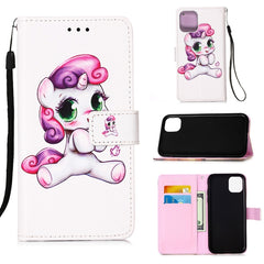 Painted Flat Texture Leather Case with Lanyard & Card Slot & Wallet & Holder, For iPhone 12 Pro Max